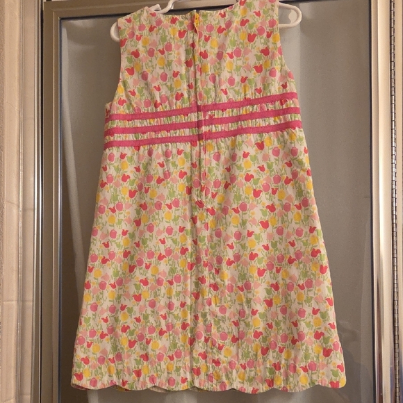 Lilly Pulitzer Sleeveless Tulip Print Dress - Pink, Green & Yellow - Picture 3 of 6